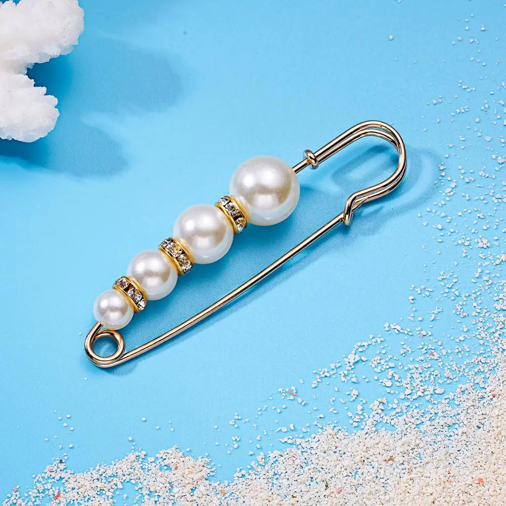 Модная жемчужная брошь Заколки для женщин зажим свитера пальто декоративный