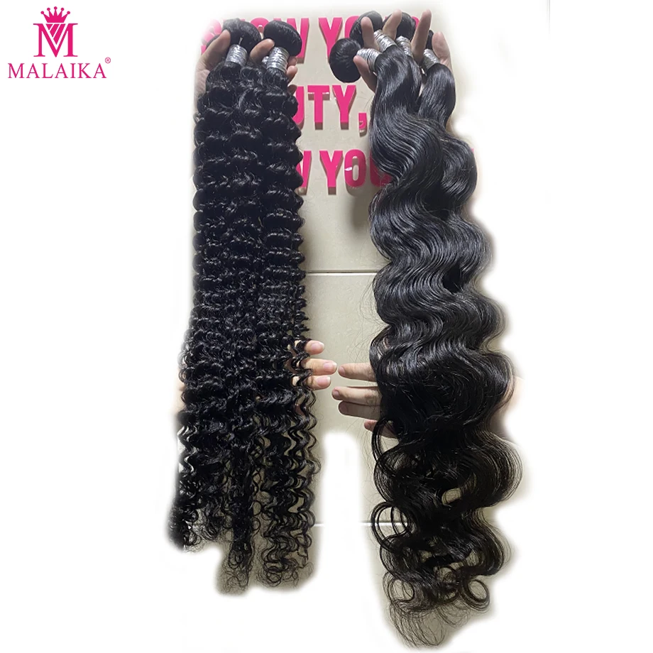 Бразильпряди волнистые вьющиеся волосы Malaika 100% натуральные человеческие для