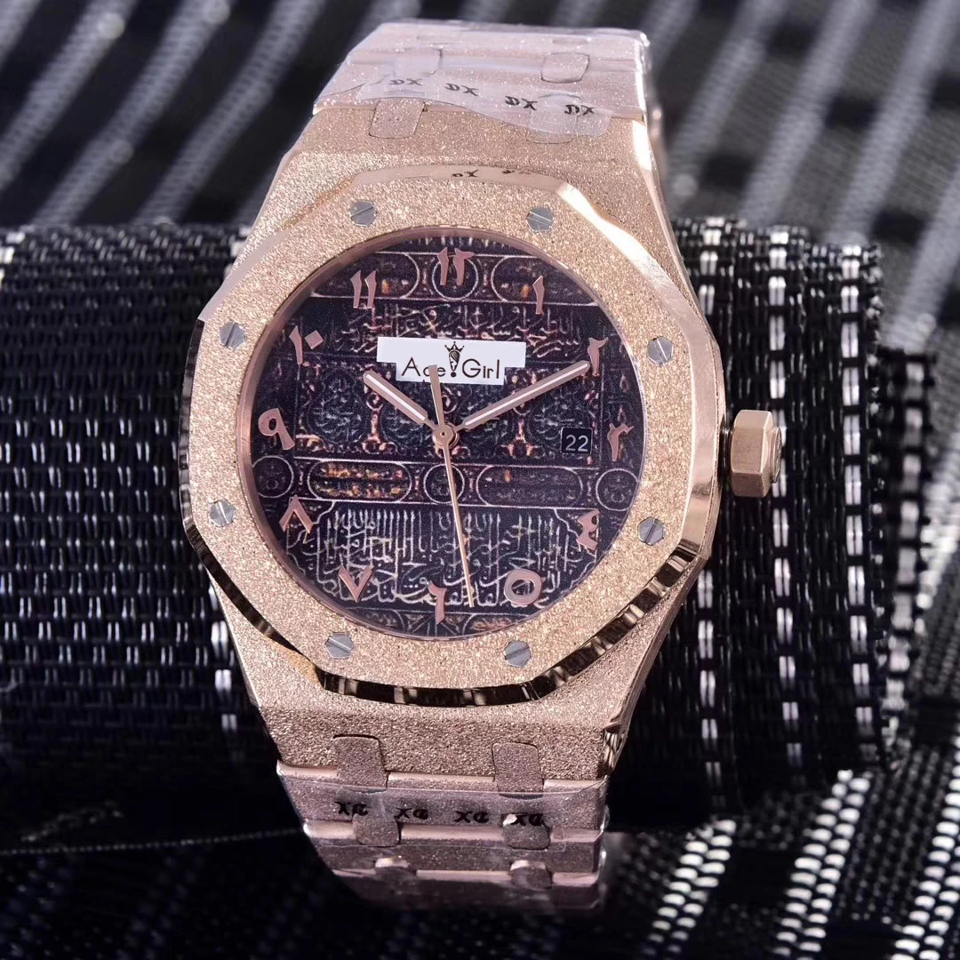 

Classic New Men Automatic Mechanical Stainless Steel Rose Gold Matte Crystal Bronze Sapphire Limited Watches Black AAA+