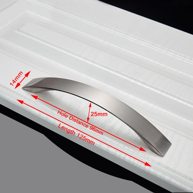 

Ручка для мебели NAIERDI, алюминий, матовое серебро