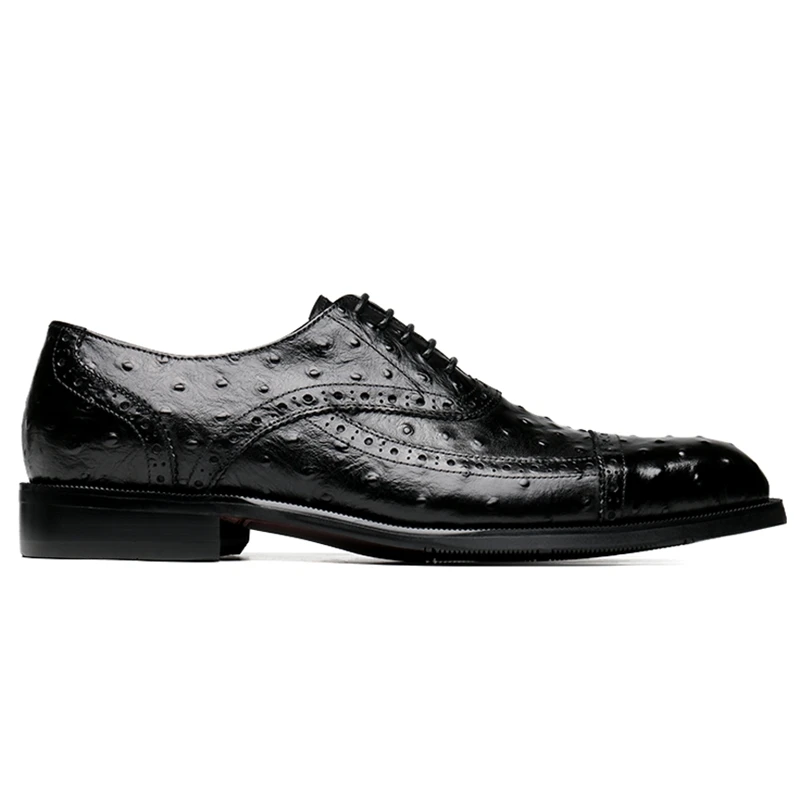 Роскошные Дизайнерские мужские свадебные оксфорды из натуральной кожи с круглым