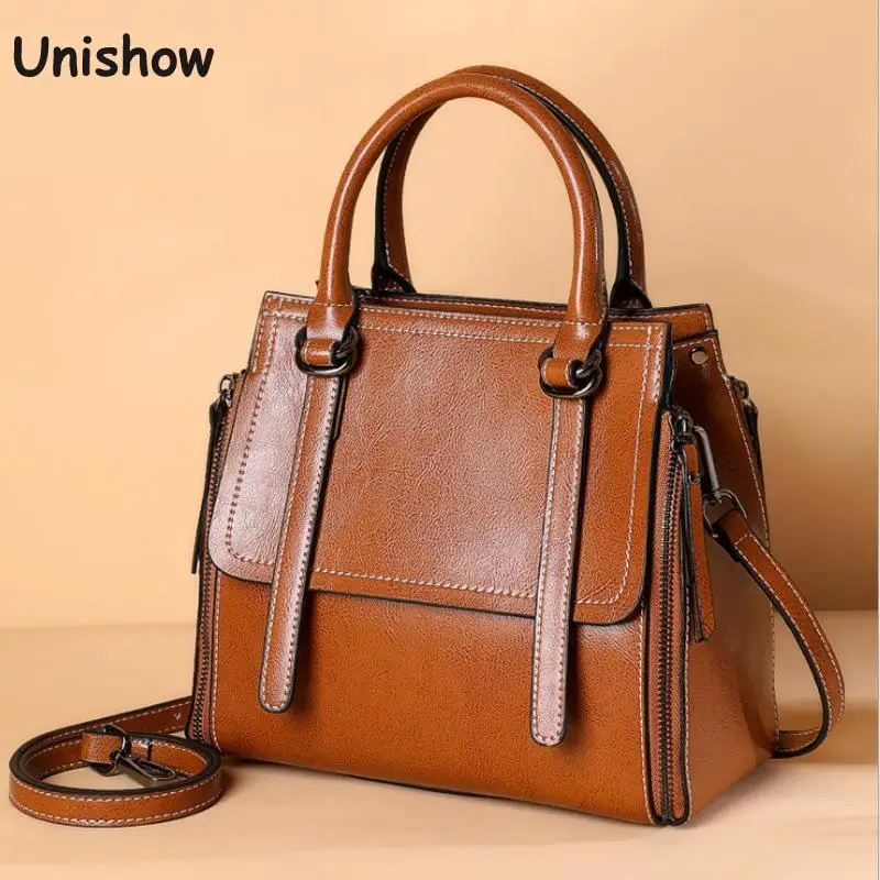 Сумочка женская из спилка и вощеной кожи брендовая дизайнерская|Сумки с ручками|