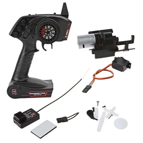 

for WPL B1 B24 B16 C24 1/16 4WD 6WD Rc Car 3CH Radio Transmitter and Speed Change Gear Box Super Active Throttle Limit Range