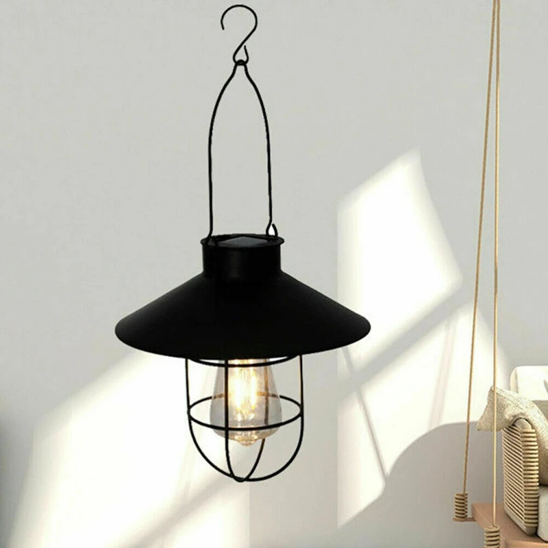 

Solar Power LED Hanging Light Retro Lantern Outdoor Garden Yard Decoration Lamp