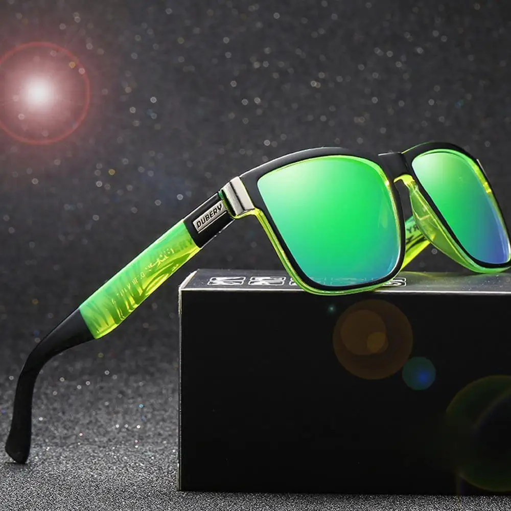 Бренд dubery дизайнерские поляризованные солнцезащитные очки мужские водительские