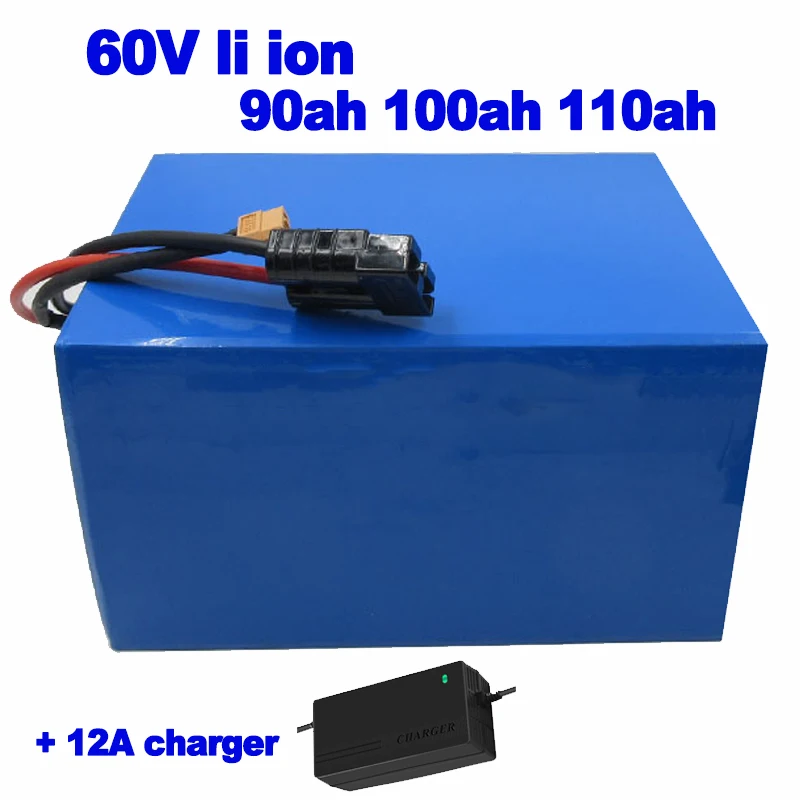 Литиево ионная 60V 90ah 100ah 110ah комплект литий ионный батарей 3000w для еды вилочный