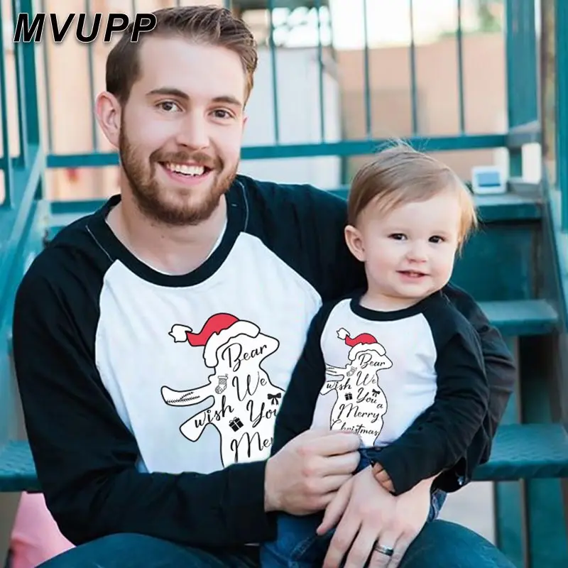 Семейный образ подходящие наряды рождественские элементы комплект с длинным