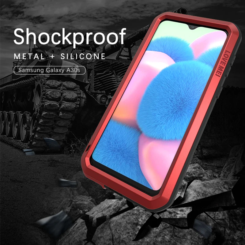 Для samsung Galaxy A30s металлический защитный противоударный чехол для прочный полный
