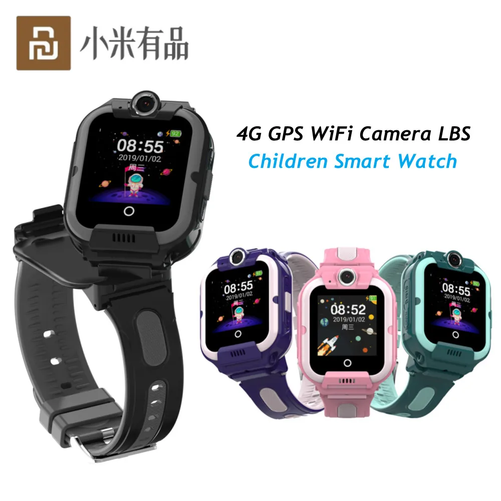 Смарт-часы Youpin 4G GPS для детей Детские умные часы с двойной камерой SOS HD