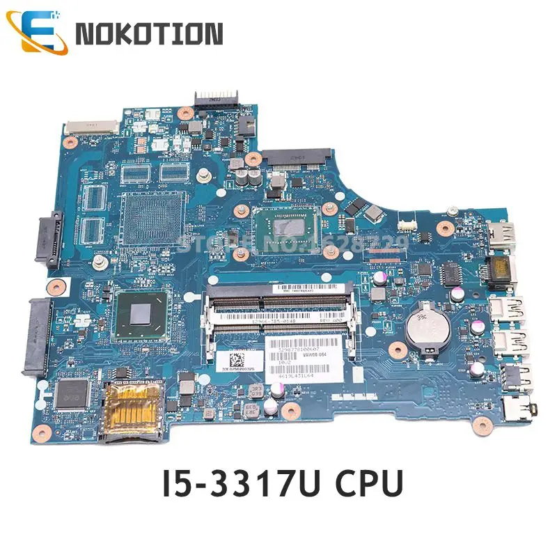 NOKOTION CN-05YGGX 05YGGX 5YGGX VAW00 LA-9104P для Dell Inspiron 3521 5521 материнская плата ноутбука I5-3317U CPU DDR3