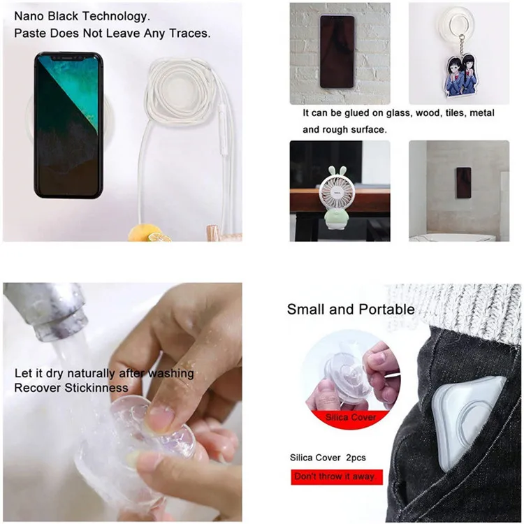 Magie Nano Gummi Pad Handliche Halter Aufkleber Универсальный телефон Авто Halterung Keine Spur мульти-Funktion Zu Fixieren гелевая Подушка