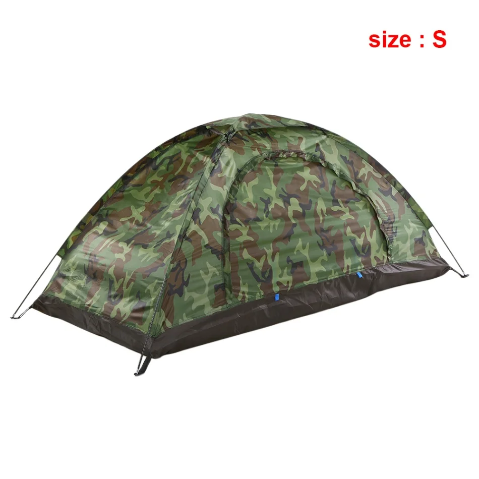 size S Camouflage TOMSHOO 1-2 человека Открытый Кемпинг палатка путешествия водонепроницаемый кемпинг палатка для рыбалки Туризм Альпинизм 200*130*110 см - Цвет: size S Camouflage