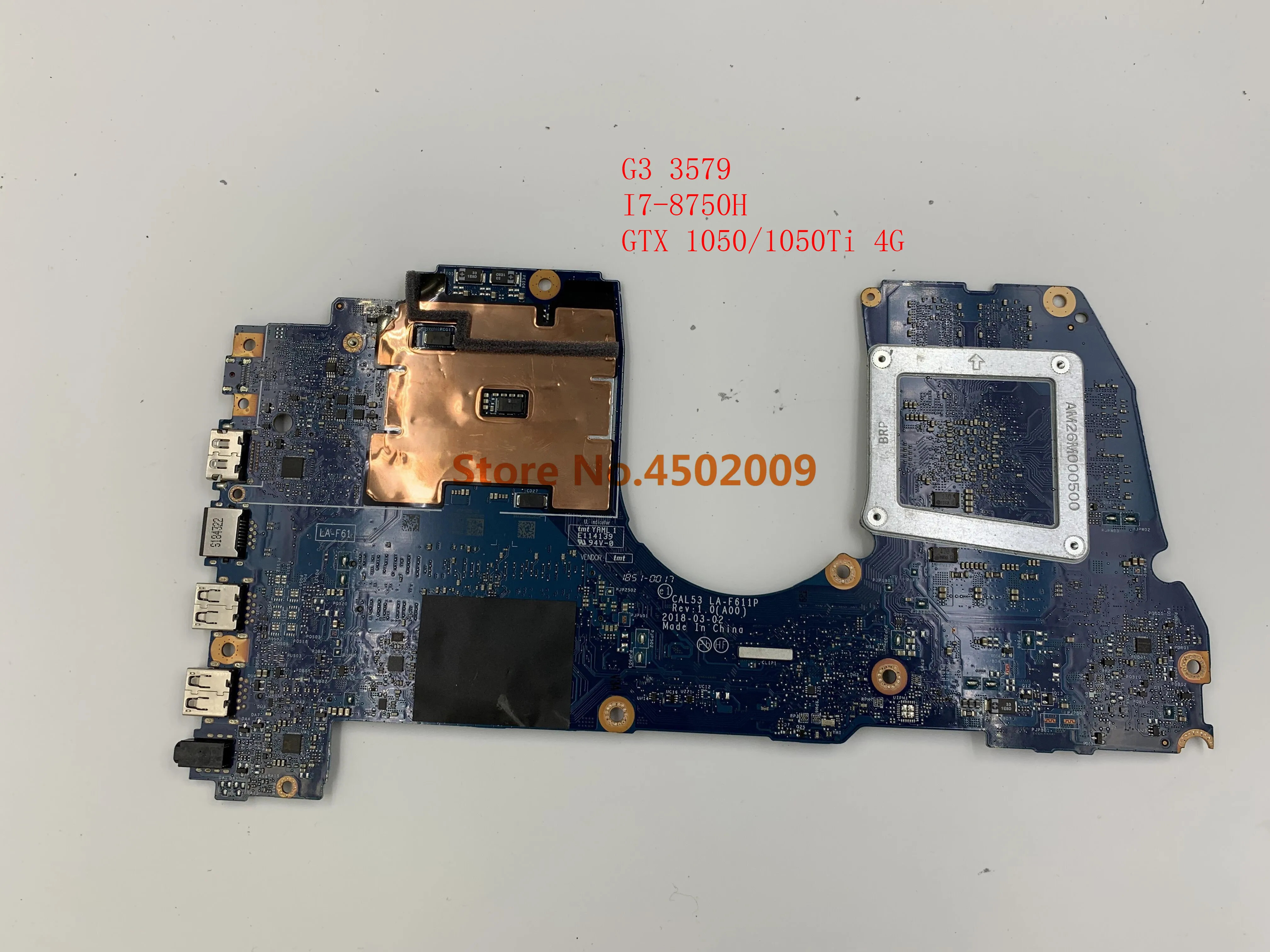 Материнская плата для ноутбука dell G3 3779 CAL53 материнская с процессором NVIDIA GeForce GTX 1060