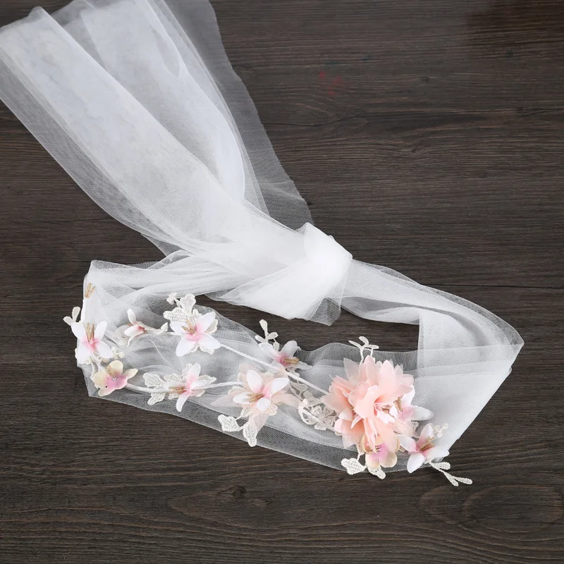 Головной убор невесты с цветами в Корейском стиле свадебное платье головной