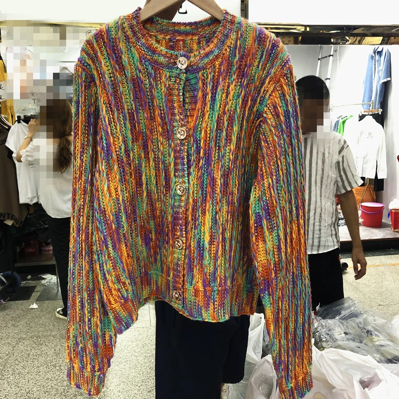 

Goth Dark Vintage Striped Gothic Sweaters Punk Style Oversize Long Sleeve O-neck Women Pullovers Fashion Autumn Streetwear 2021