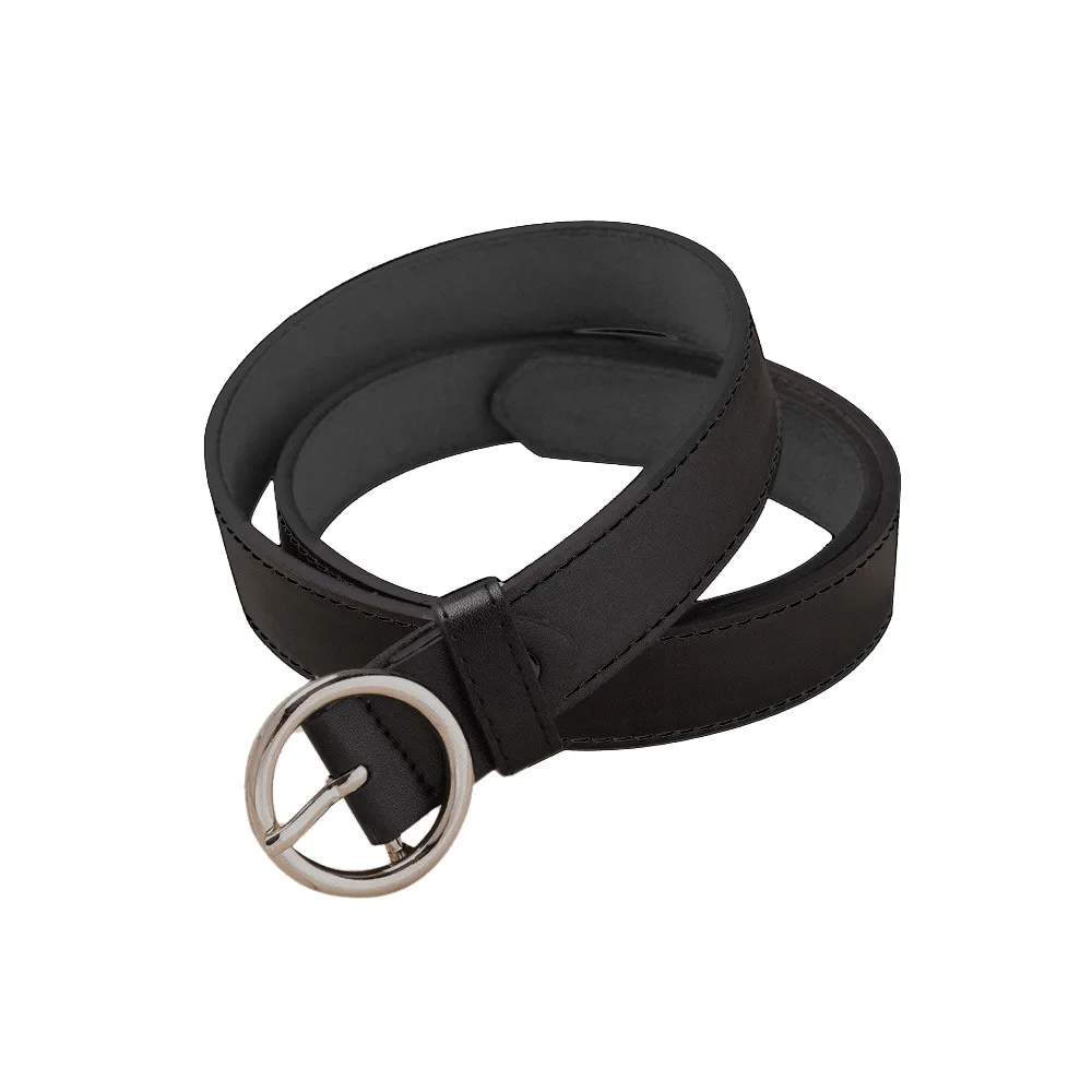 

Adult Fashion Round Women's Adjustable Belt Vintage Accessories Casual All-Match Thin Leisure Leather Belt ceinture femme 2020
