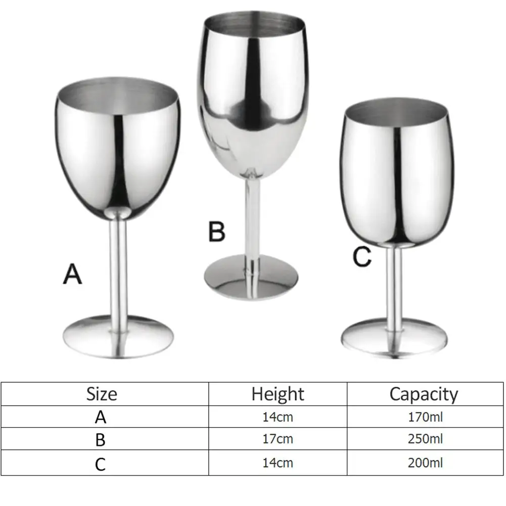 Бокалы для вина бокалы из нержавеющей стали сока шампанского кухонный
