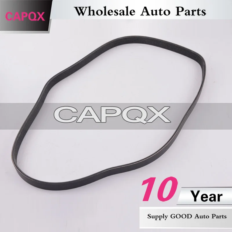 V ребристый ремень CAPQX для вентилятора и генератора OEM #99366 K1230 6PK1230 Toyota 2007 Corolla SED