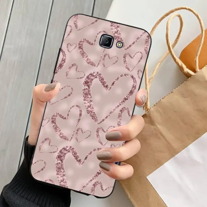 

Love Heart Gold Rose Marble Phone Case for Samsung Note 8 9 10 20 lite pro ultra J 7 2 4 6 5 prime