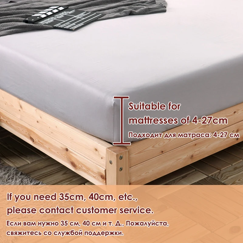 Простыня наматрасник OLOEY 100% хлопок с резинкой простыня 4 углами постельное белье