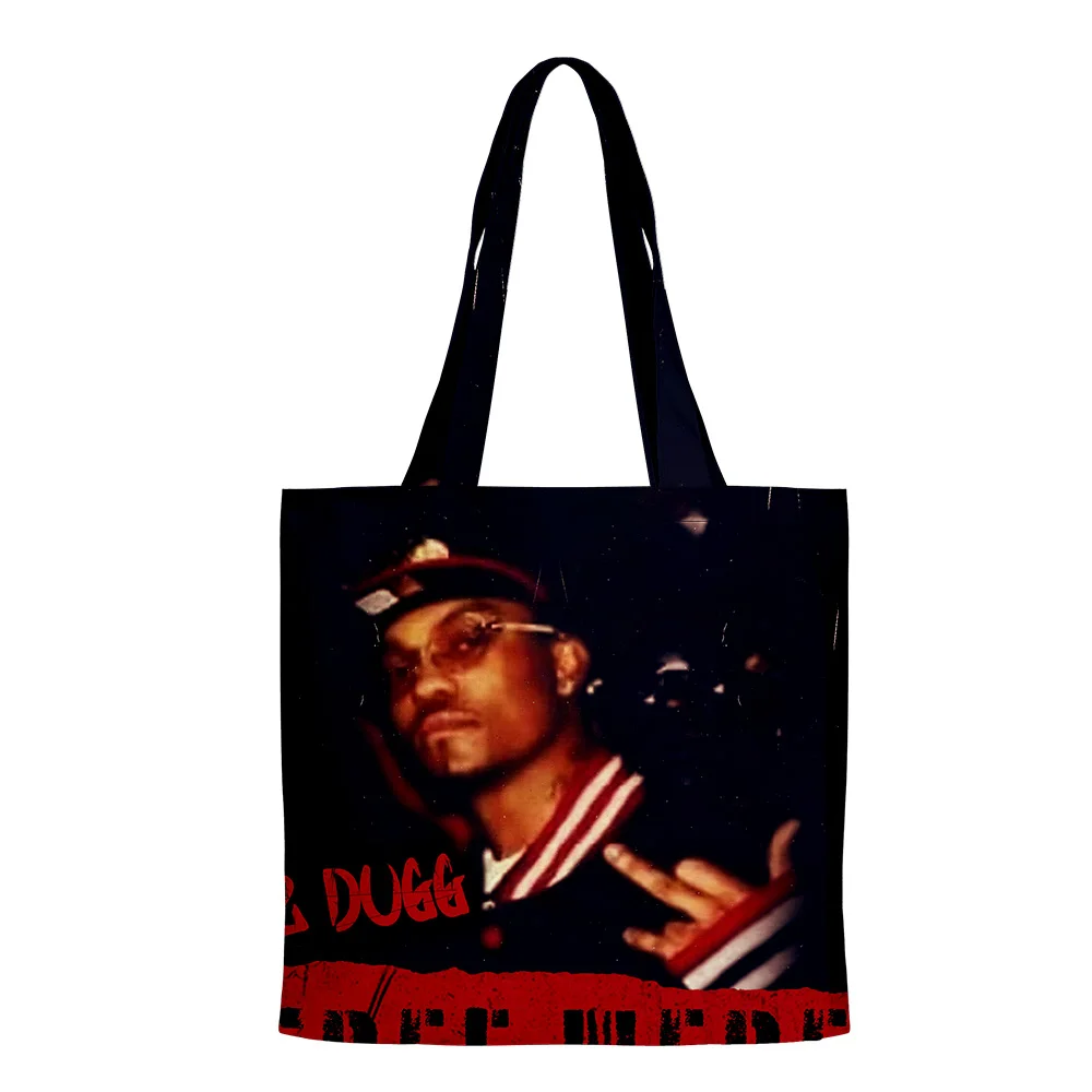 

Fashion 42 DUGG Merch Hip Hop Handbags Cloth Canvas Tote Bag Print Shopping Reusable Shoulder Shopper Bags Casual Pacakge Kawaii