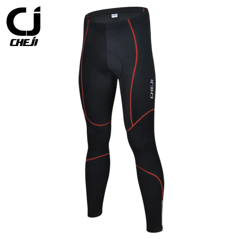 Red CHEJI анти-пот езда Cyling брюки быстросохнущие 3D гель мягкий Mtb велошорты Мужские дышащие горный велосипед дорожный велосипед брюки - Цвет: Red