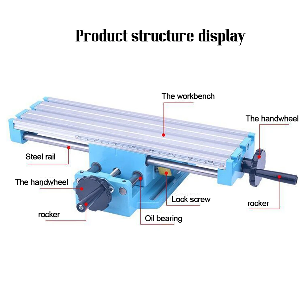 Миниатюрный фрезерный стол верстак станок тиски многофункциональный