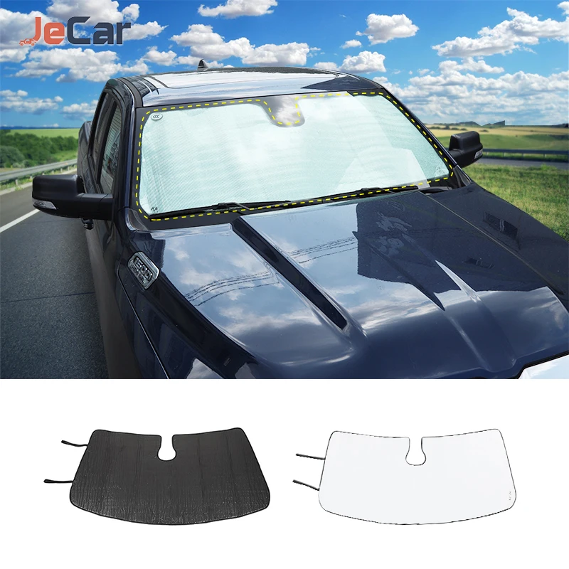 

Козырек на лобовое стекло автомобиля, чехол на переднее стекло, солнцезащитный козырек на лобовое стекло автомобиля для Dodge RAM 2018 +