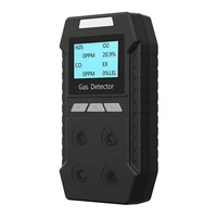 gas detector 4 in 1 multi gas alarm monitor rechargeable natural gas monitor with sound light vibration alarm and lcd display