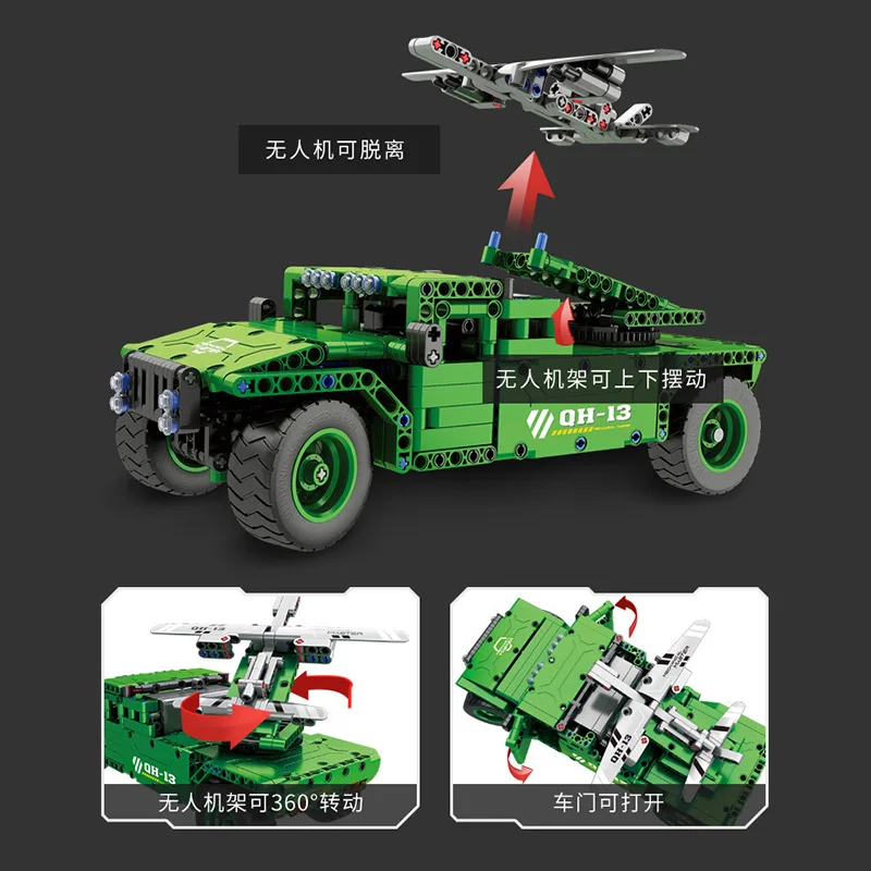 

Technic Jeep Car RC Car Building Blocks City Technic Remote Control Car Model Toy For Children Gift