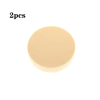2pcsset 9cm round shape women girls face beauty tool foundation cosmetic make up sponge applicator powder puff kit