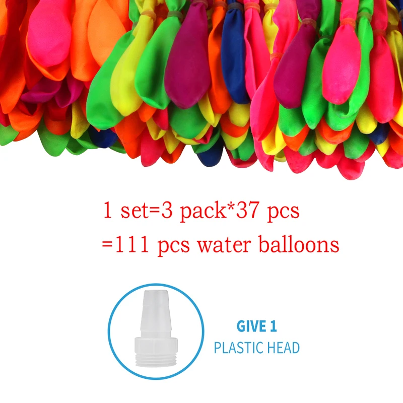 

111pcs Water Bombs Balloon fast Filling Magic Balloons Children Water War Game Supplies Kids Summer Outdoor Beach Toy Party Gift