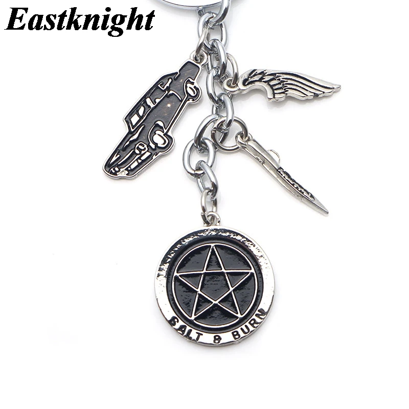 K1279 HOT TV SHOW Supernatural Cartoons Gifts Metal Keychain Pendant Car Keyholder Gift Key Chain For Men Boys | Украшения и