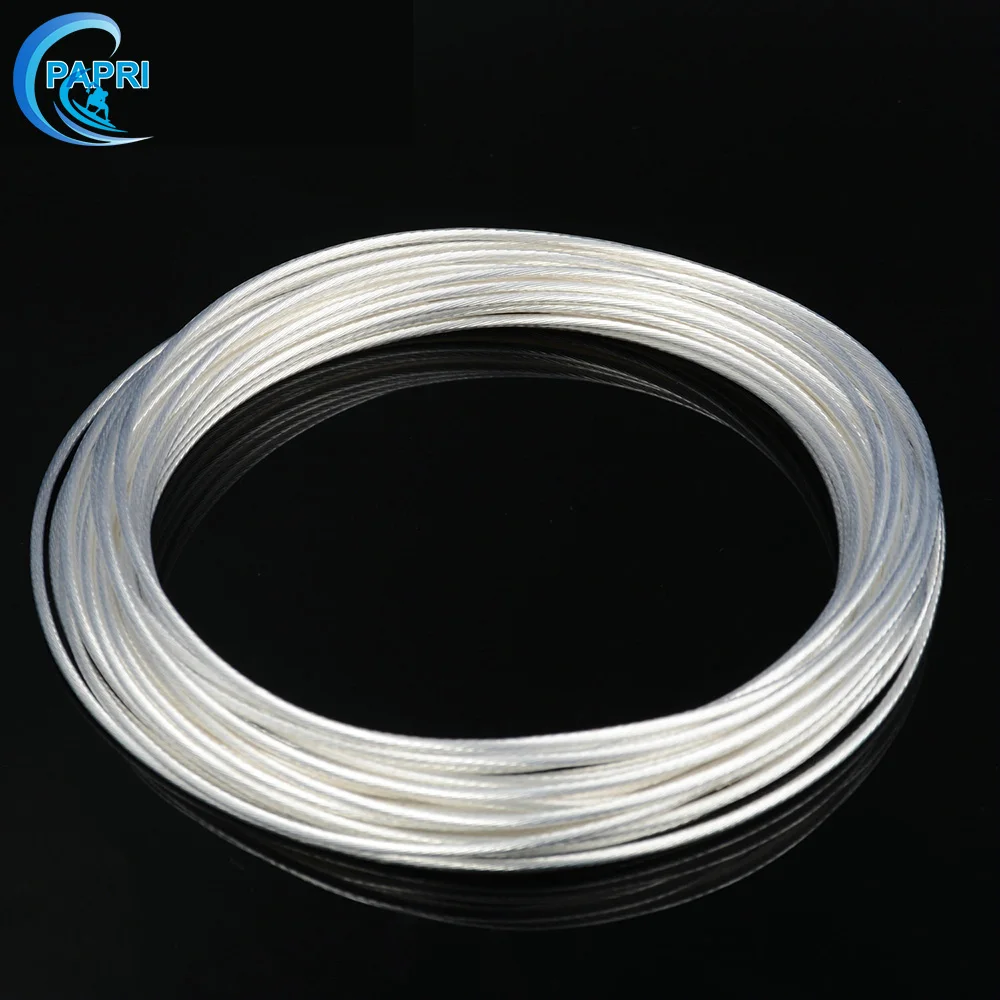 

PAPRI 0.12MM2-6.0MM2 PTFE OCC Copper Silver Plated Cable/Wire AUdio HIFI DIY Amplifier Braided Speaker Power Headphone