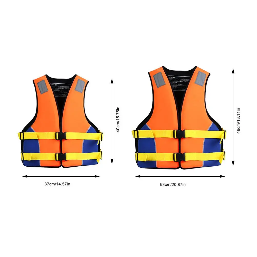 

Life Vest Waterproof Swimming Boating Skiing Driving Vest Survival Suit Polyester Life Jacket For Adult Children