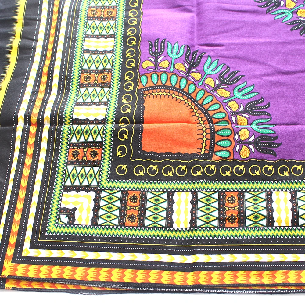 Африканский Дашики Dashikiage 2019 с красочным рисунком 100% хлопчатобумажная