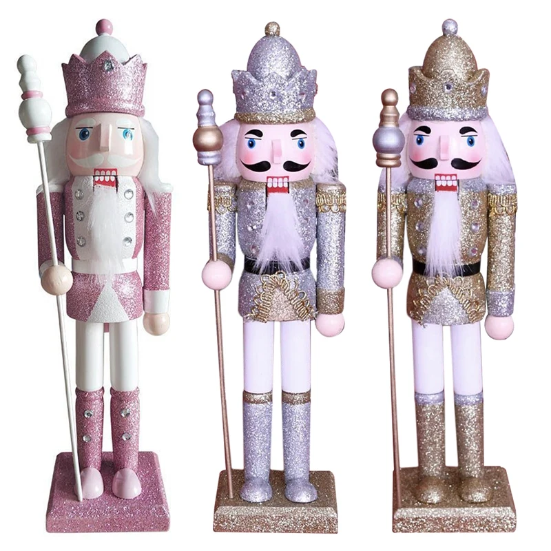 

Деревянная фигурка короля для орехов, 30 см, Рождественское украшение, марионетка для орехов, игрушка, подарок, новинка