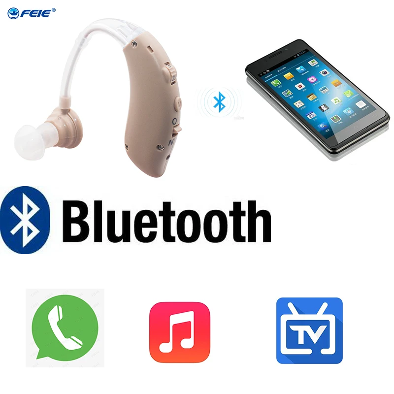 

S-25A new cheap Bluetooth Hearing aid Mini Rechargeable BTE Hearing aids Sound Amplifier USB Hearing Amplifier For The Elderly