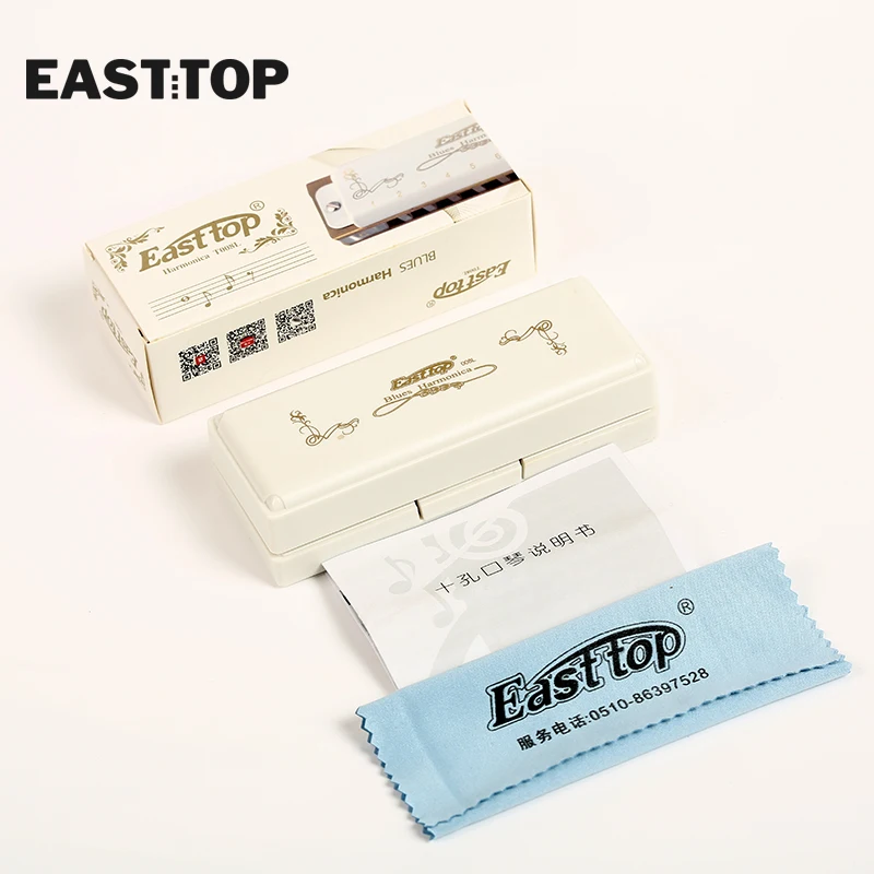 EASTTOP T008L профессиональная гармоника с 10 отверстиями диатоническая прозрачная
