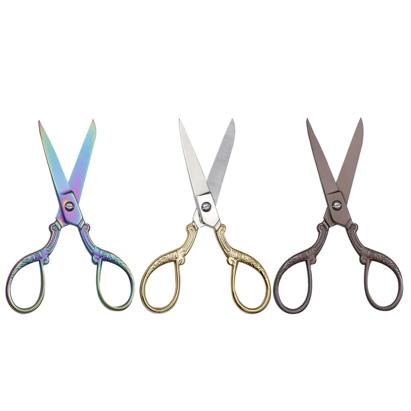 Ретро портной ножницы антикварный дизайн вышивка винтажные портновские