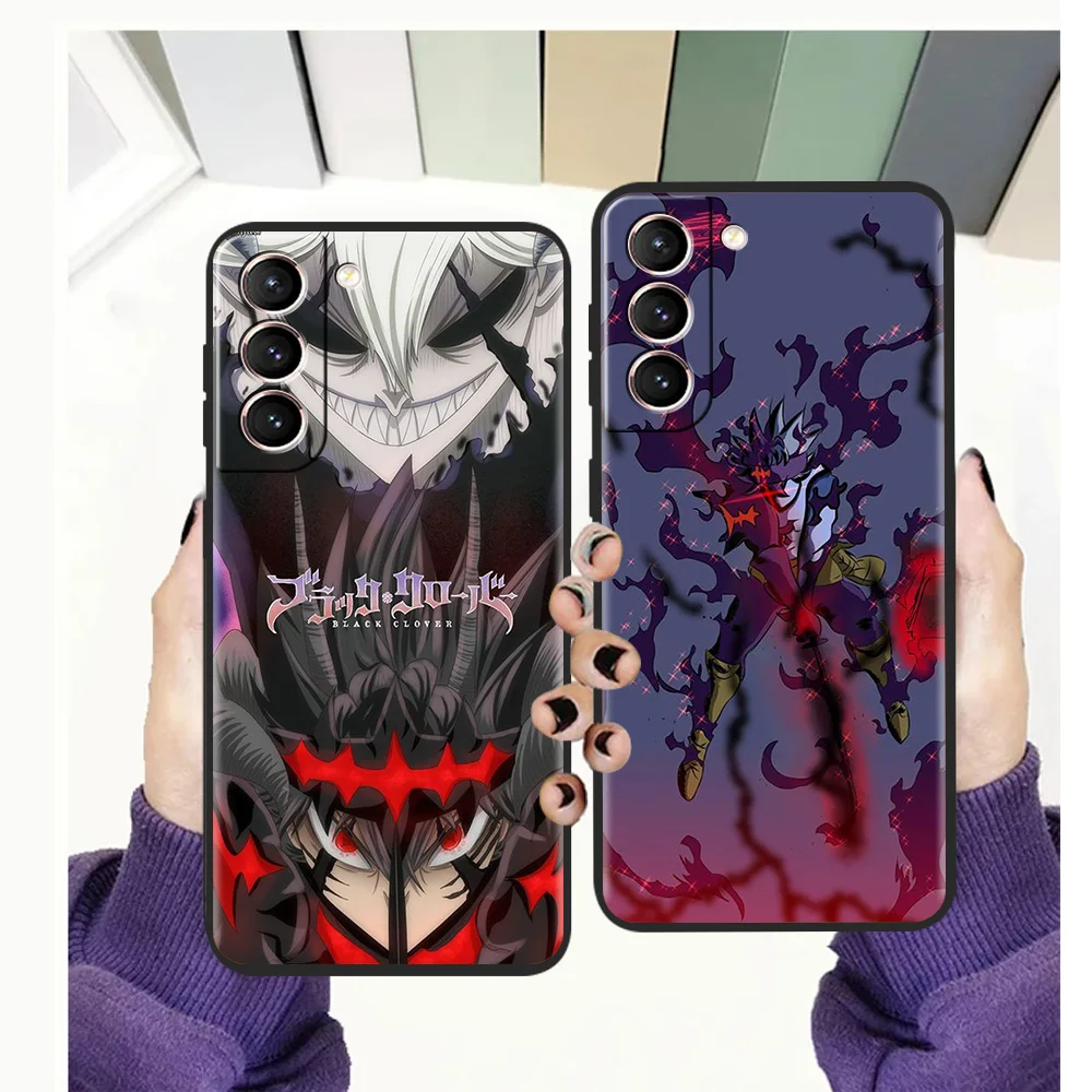 

Anime Asta Black Phone Case for Samsung Galaxy S20 FE S20 S21 Ultra S10 S9 S8 Note 20 Ultra 10 Plus Silicone Cover Shell TPU Bag