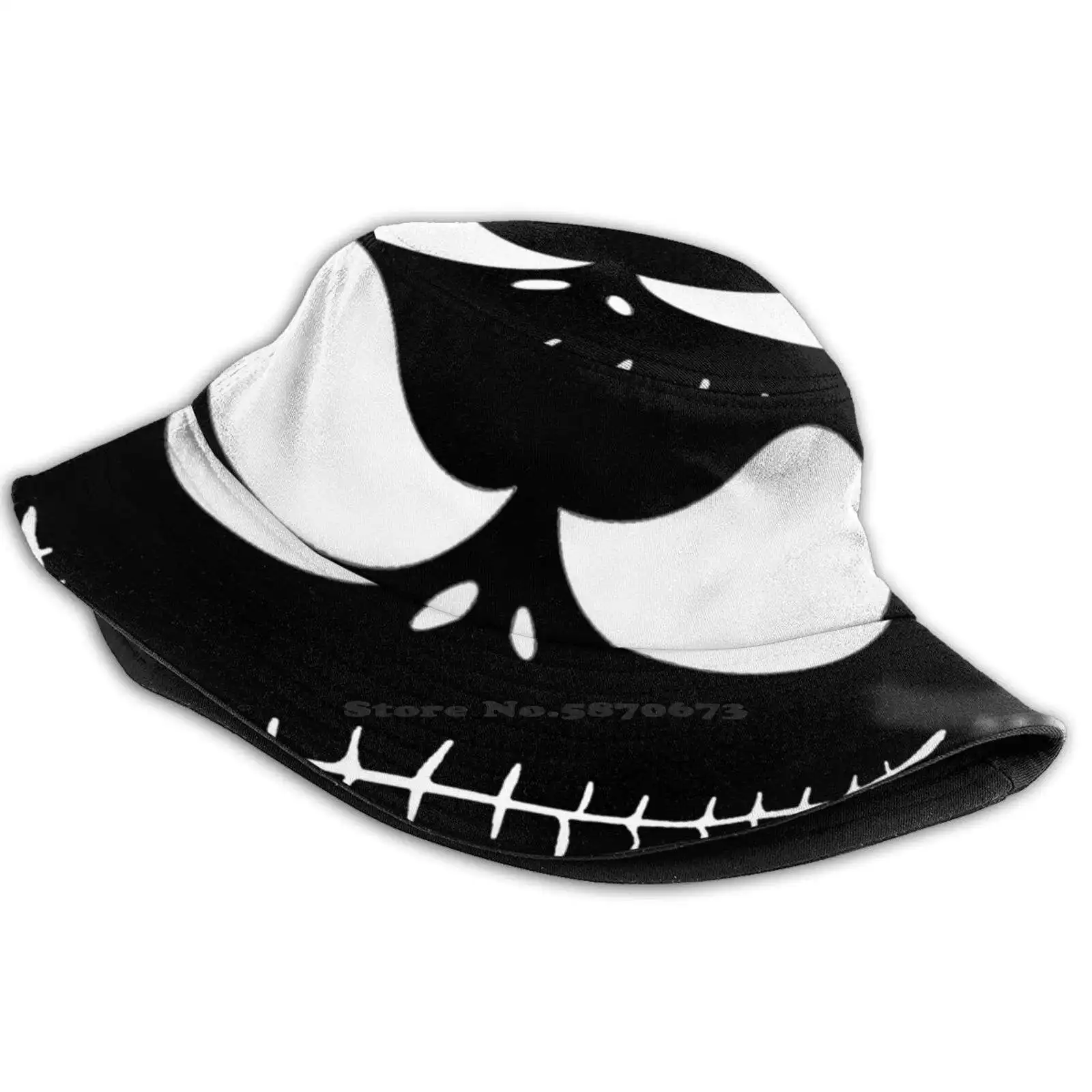 

Flat Top Breathable Bucket Hats Halloween Jack Smile Jack Nightmare Before Christmas Tim Burton Christmas Sally Skellington The
