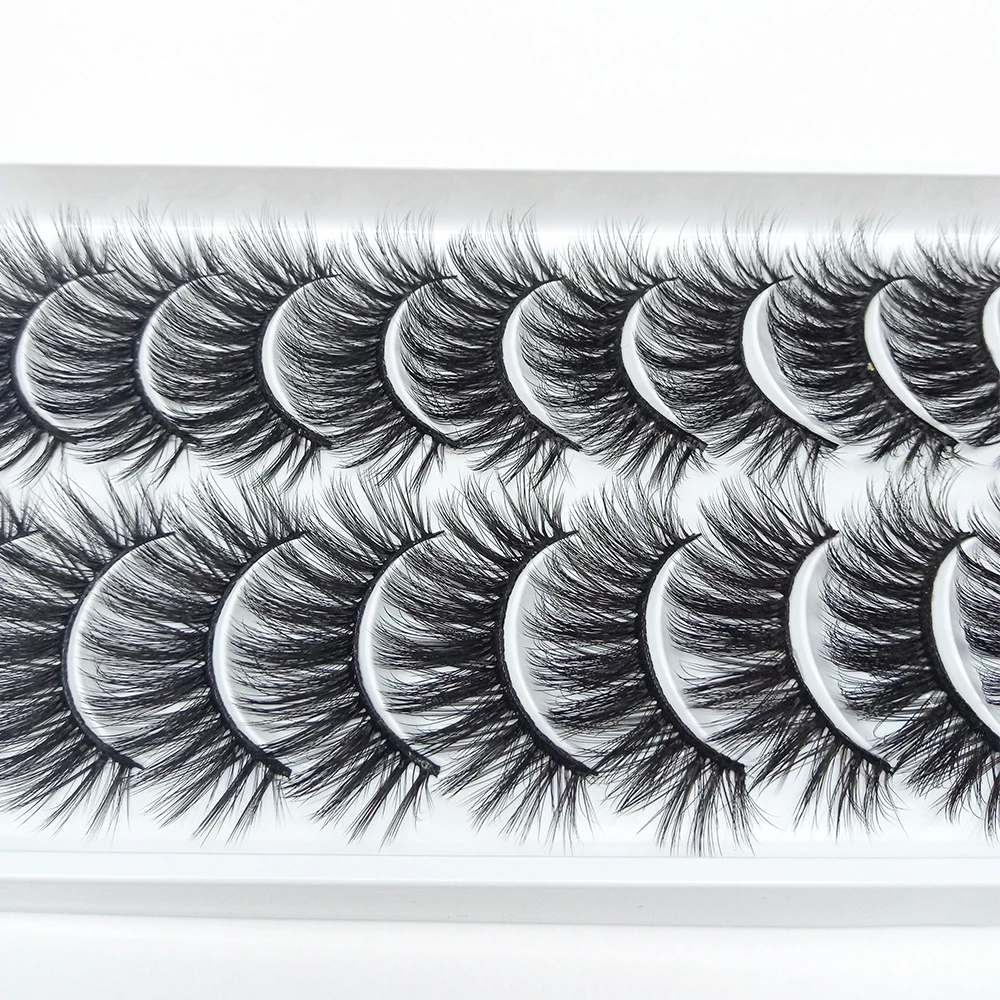 

10/20Pairs 3D Mink Lashes Natural Mink False Eyelashes Dramatic Volume Fake Eyelash Extension Faux Cils Wholesale Makeup Tools