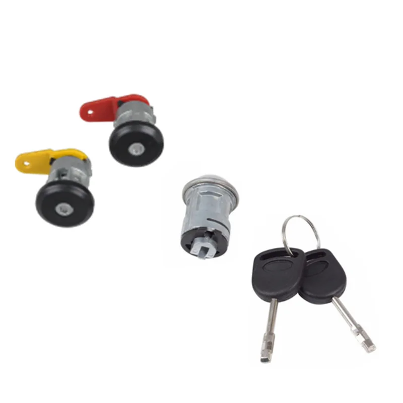 Автомобильный Замок зажигания полный комплект с 2 ключами передняя правая и