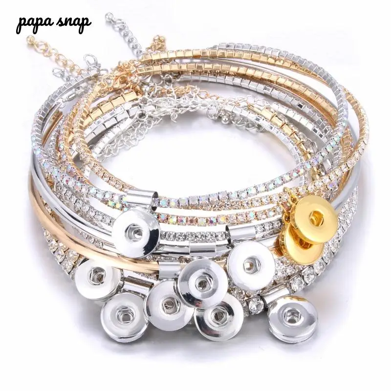 Золото эластичность Регулируемый кристалл чокер оснастки ювелирные изделия для