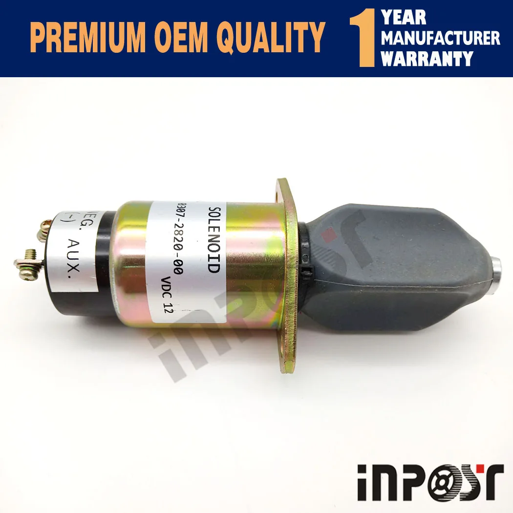 In Stock Stop Solenoid 0307-2820-00 For Cummins Generator 307-2820 3072820 12v with 2 terminals | Обустройство дома