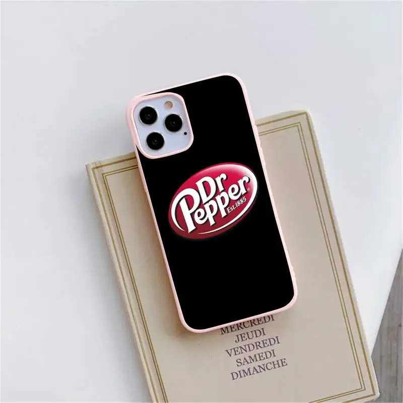 

Dr Pepper High Quality Phone Case Candy Color for iPhone 6 6S 7 8 11 12 XS X SE 2020 XR mini pro Plus MAX funda