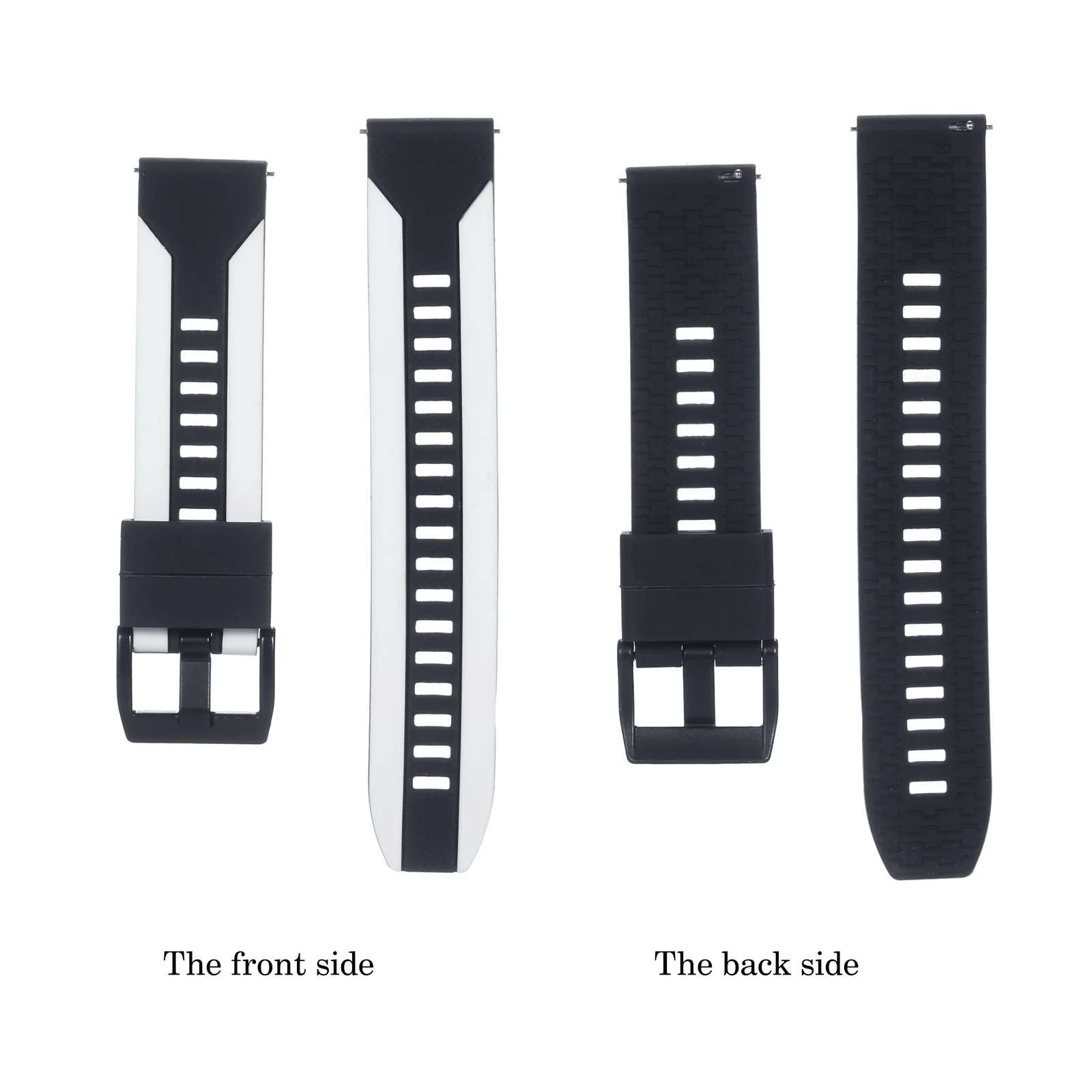 

Watch Band Soft Silicone Quick-Release Strap with Buckle Breathable Watchband Wristband for 20mm/22mm Smart/Traditional Watch