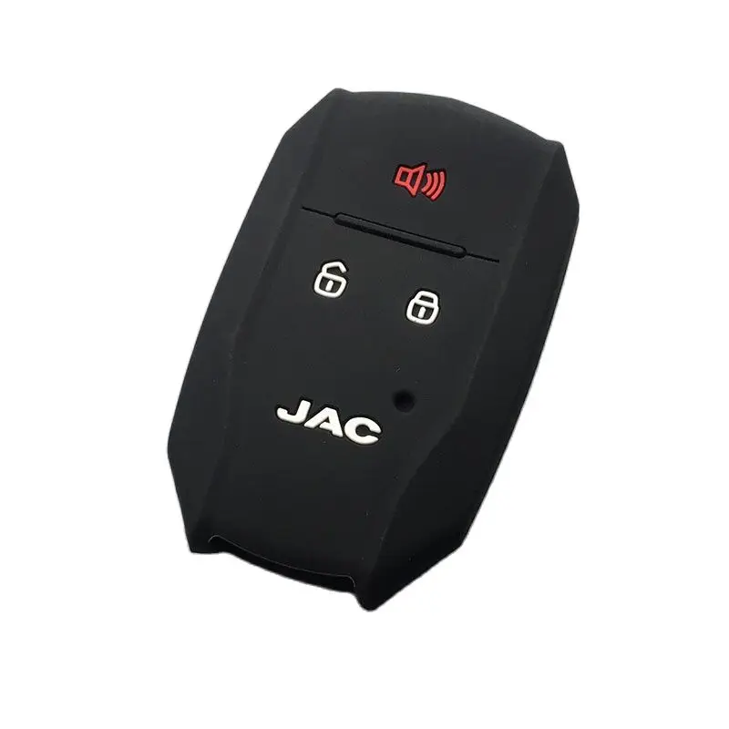 

Силиконовый резиновый автомобильный брелок для ключей, защитный кожаный чехол, чехол, крышка, крышка для JAC T50 S2 S3 S4 S5 S7, 4 кнопки, умный пульт д...