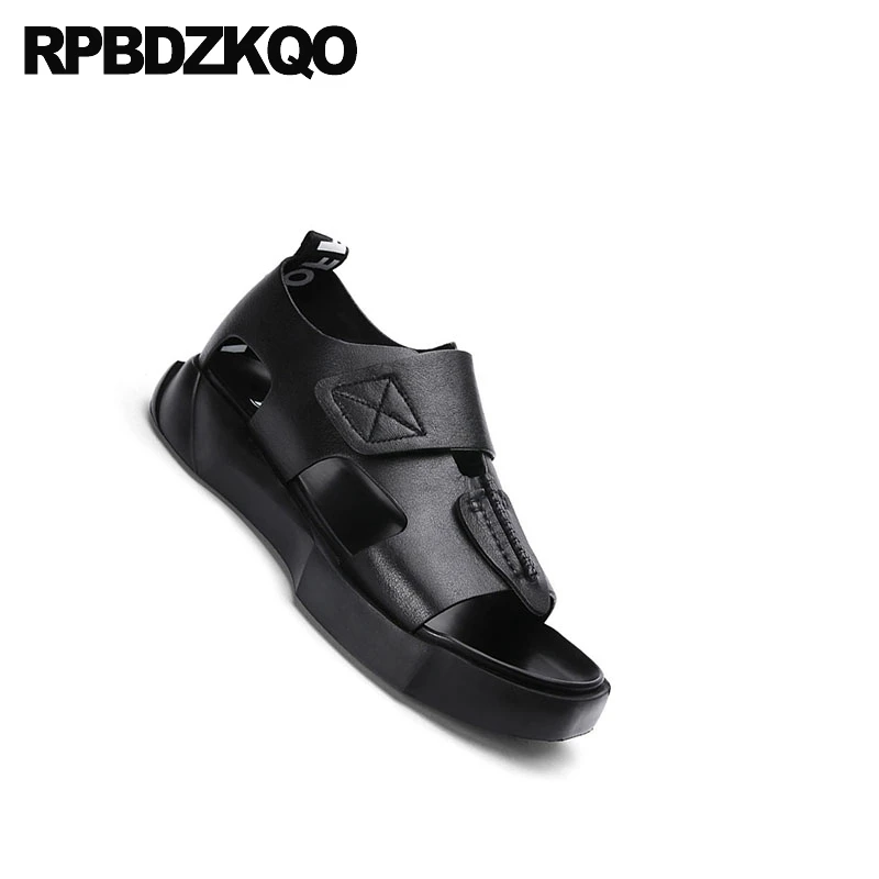 Повседневная мягкая обувь с открытым носком на платформе открытыми пальцами